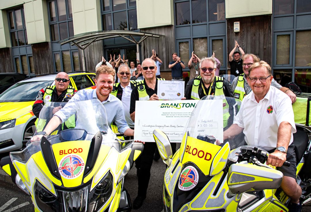 Lincolnshire Emergency Blood Bikes Donation