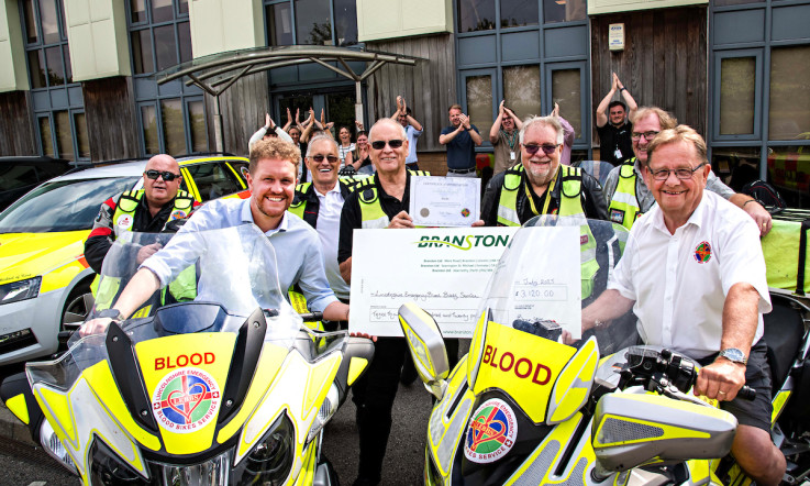 Lincolnshire Emergency Blood Bikes Donation
