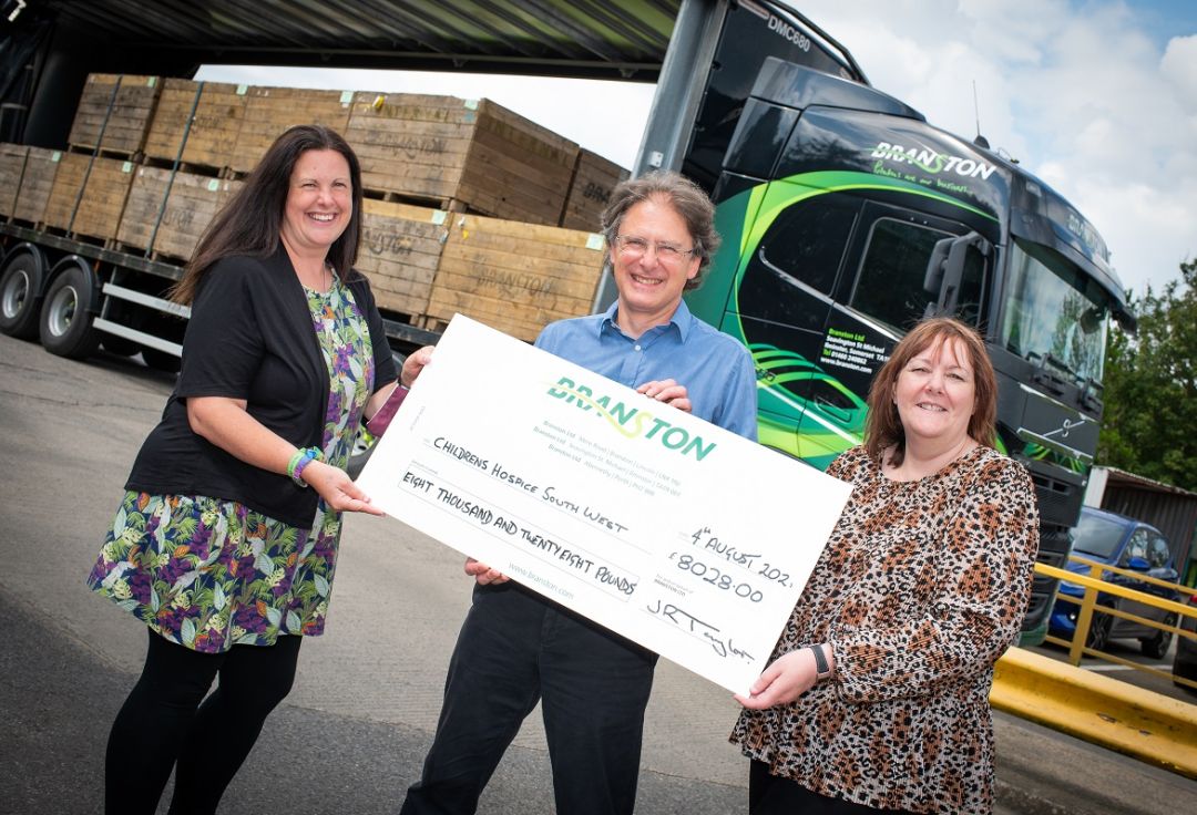 Branston donates £8,000 to CHSW